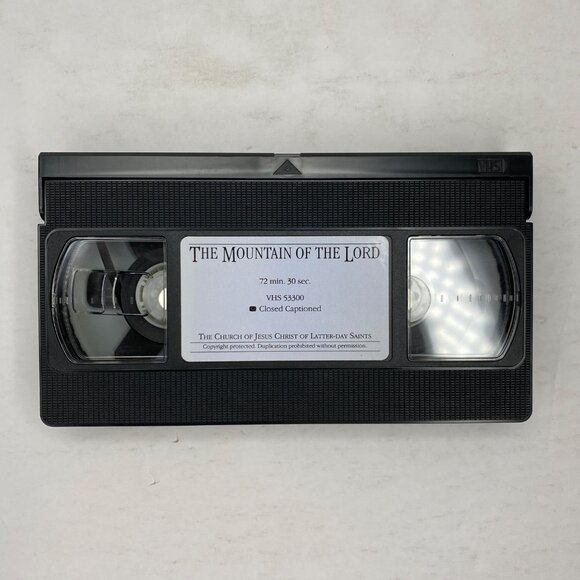 Vintage Church Jesus Christ LDS The Mountain Of The Lord VHS Tape Closed Caption - Picture 4 of 9